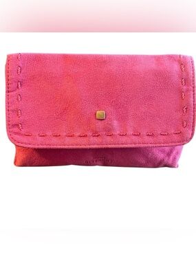 Givenchy Fuchsia‎ Suede Cosmetic Pouch